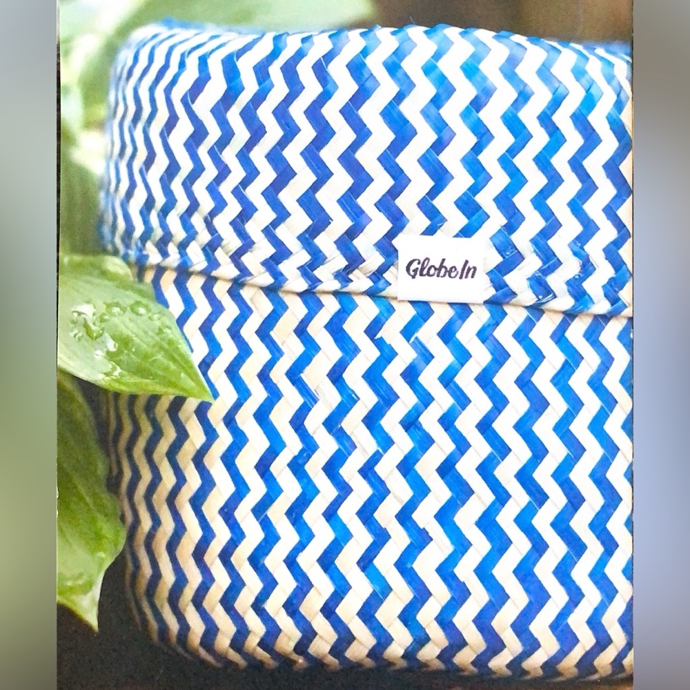 🆕 Handmade Lidded Palm Leaf Basket - Picture 9 of 10
